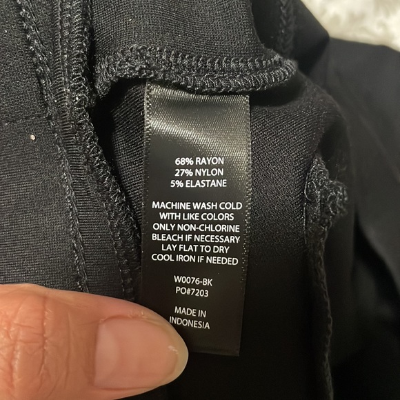 Betabrand Dress Yoga Black Straight Leg Pants - Picture 7 of 7